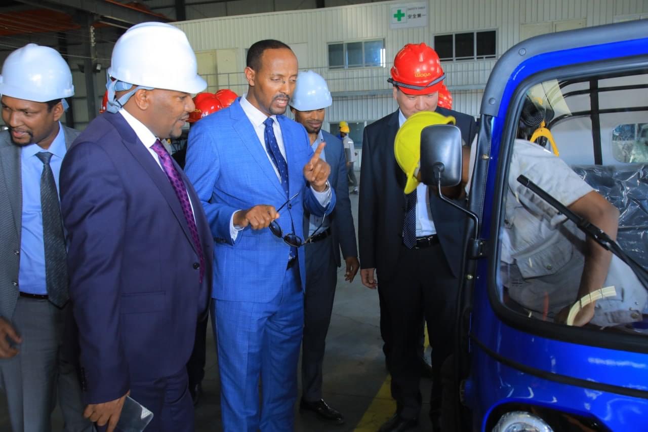 Higher government officials including the Minister of Industry and officials of Oromia Regional State visited Woda Industry Park located at Sheger City, Oromia Region.
